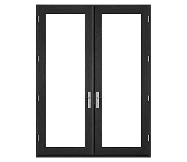 Pella Reserve Contemporary Wood Hinged Patio Door in Denver